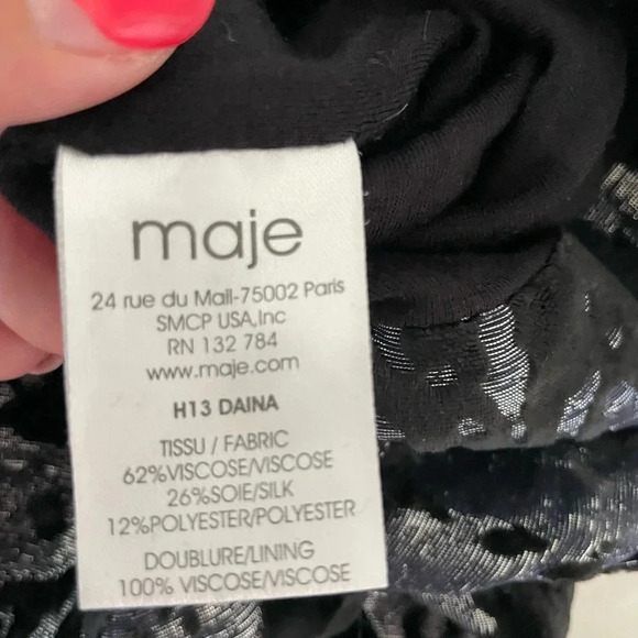 Maje jacquard metallic mini skirt - Picture 4 of 7